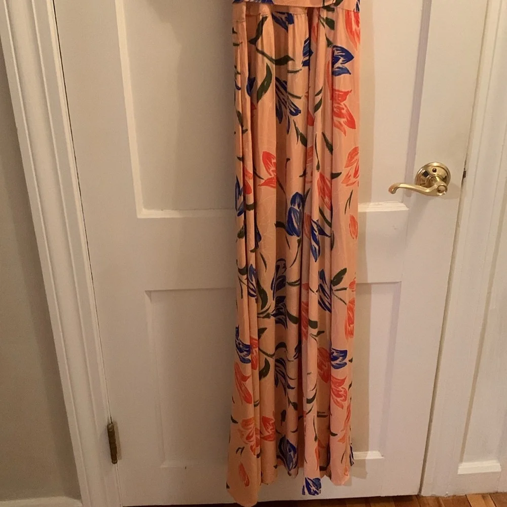 NWT | Olivaceous Floral Tulip Wrap Maxi Dress - Size Large - Picture 10 of 11
